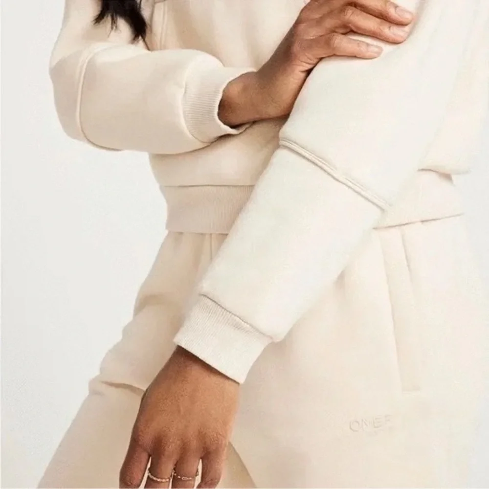 Oner Active Limited Edition Classic Lounge Hoodie Oatmeal Size S - Picture 3 of 14